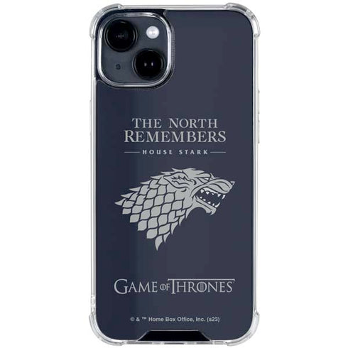 Game of Thrones: House Stark The North Remembers iPhone 15 Clear Case